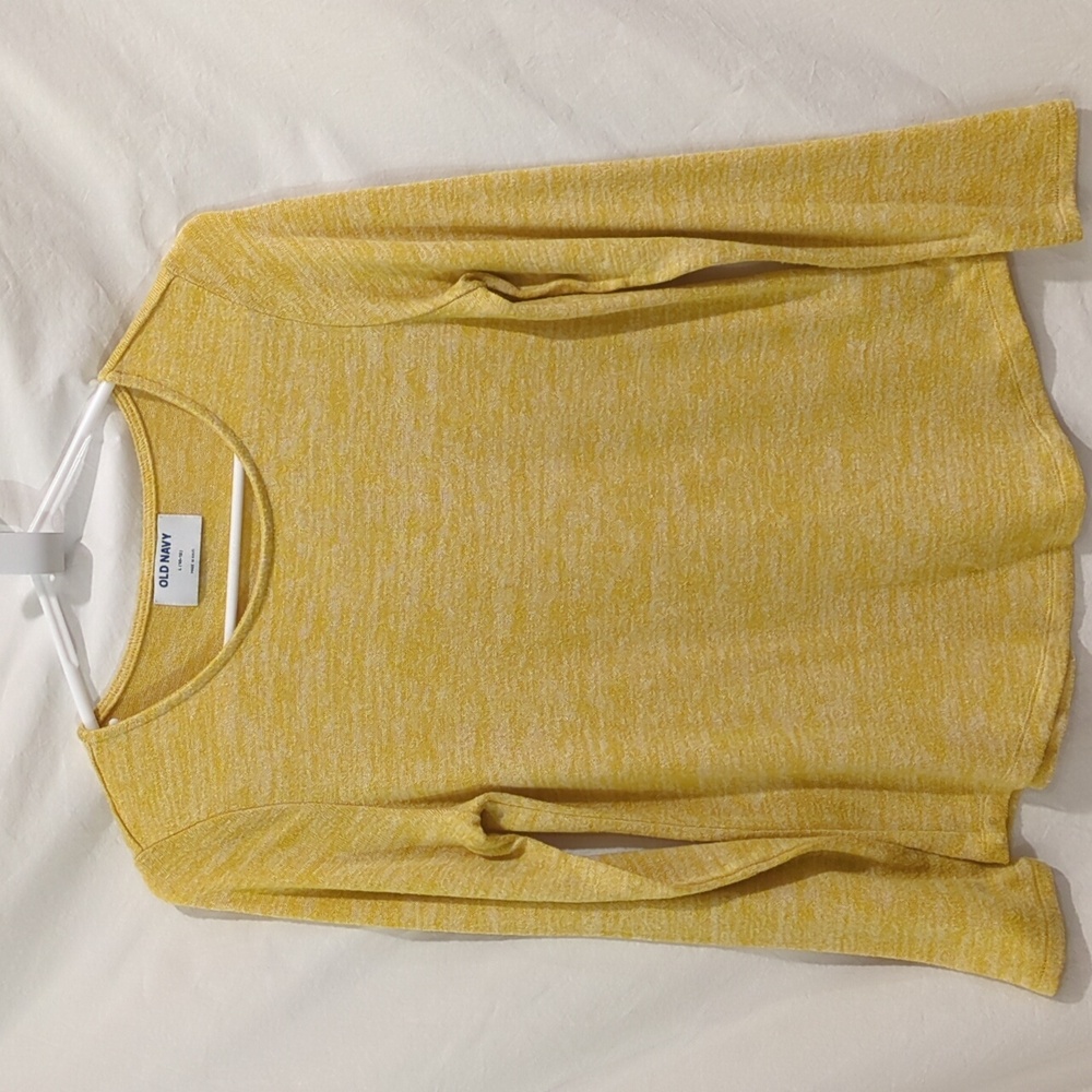 Old Navy | Golden Yellow Pullover Lightweight Sweater Long Sleeves | L